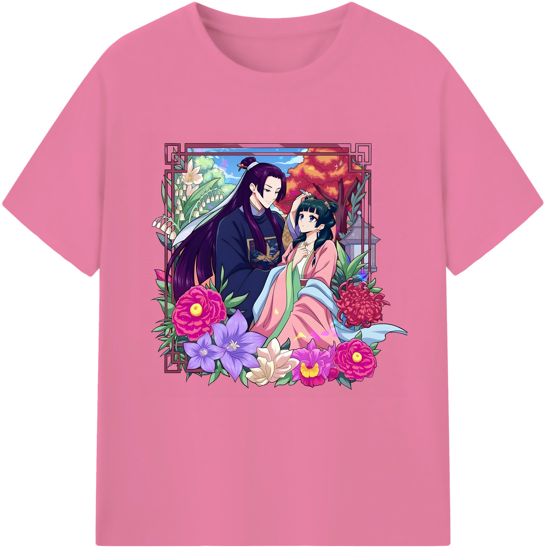 （画像用） 薬屋のひとりごと The Apothecary Diaries 綿100％半袖Tシャツ（フロントプリント）